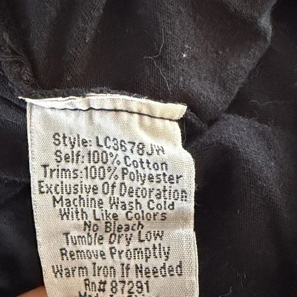 Women’s Johnny Was Black Tunic Dress with Pink & Green Floral Embroidery Size M - Picture 9 of 9